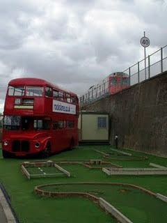 Crazy Golf course in Chiswick, London