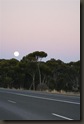 Full moon outside Norseman on 31st December
