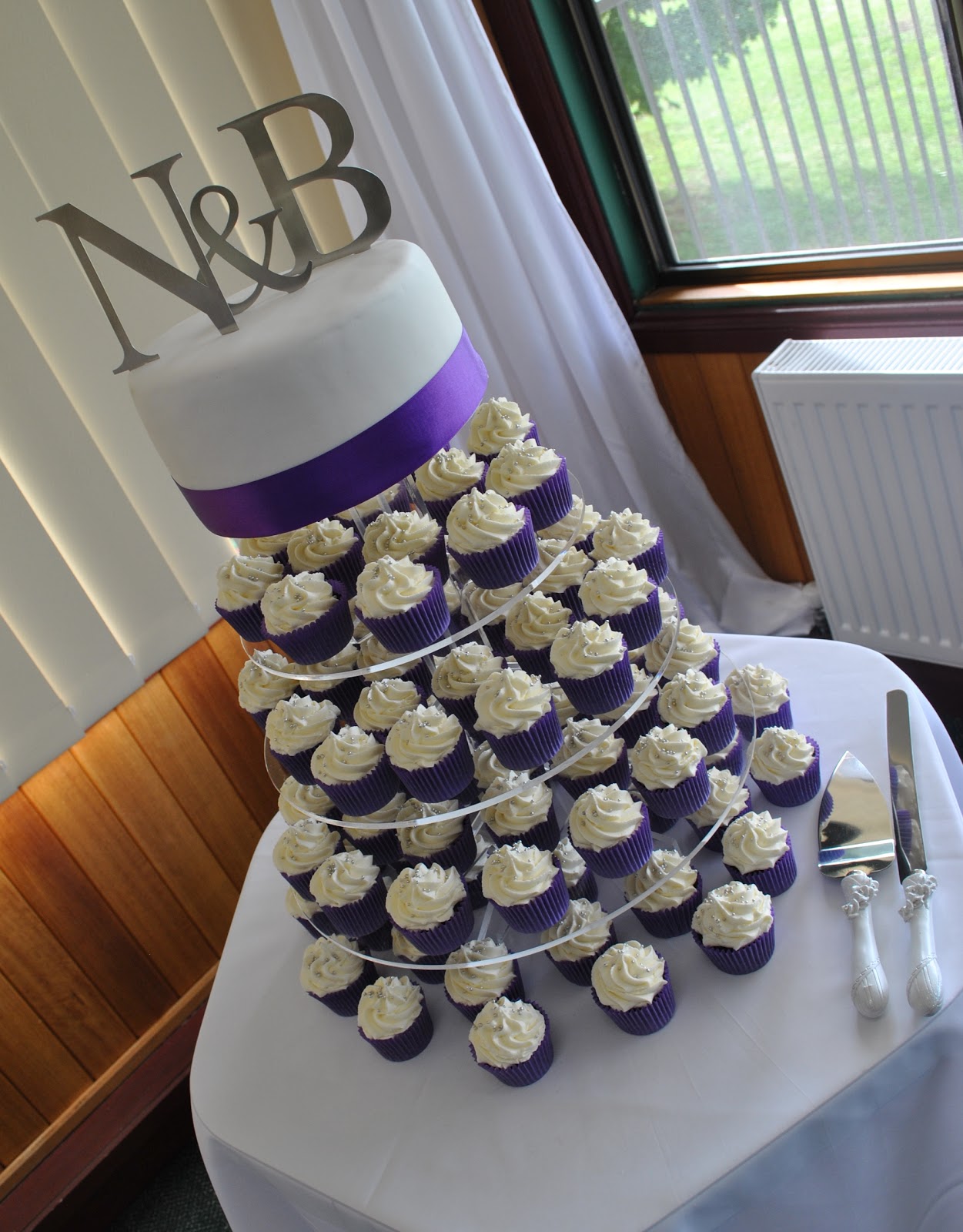 Purple and White Wedding.