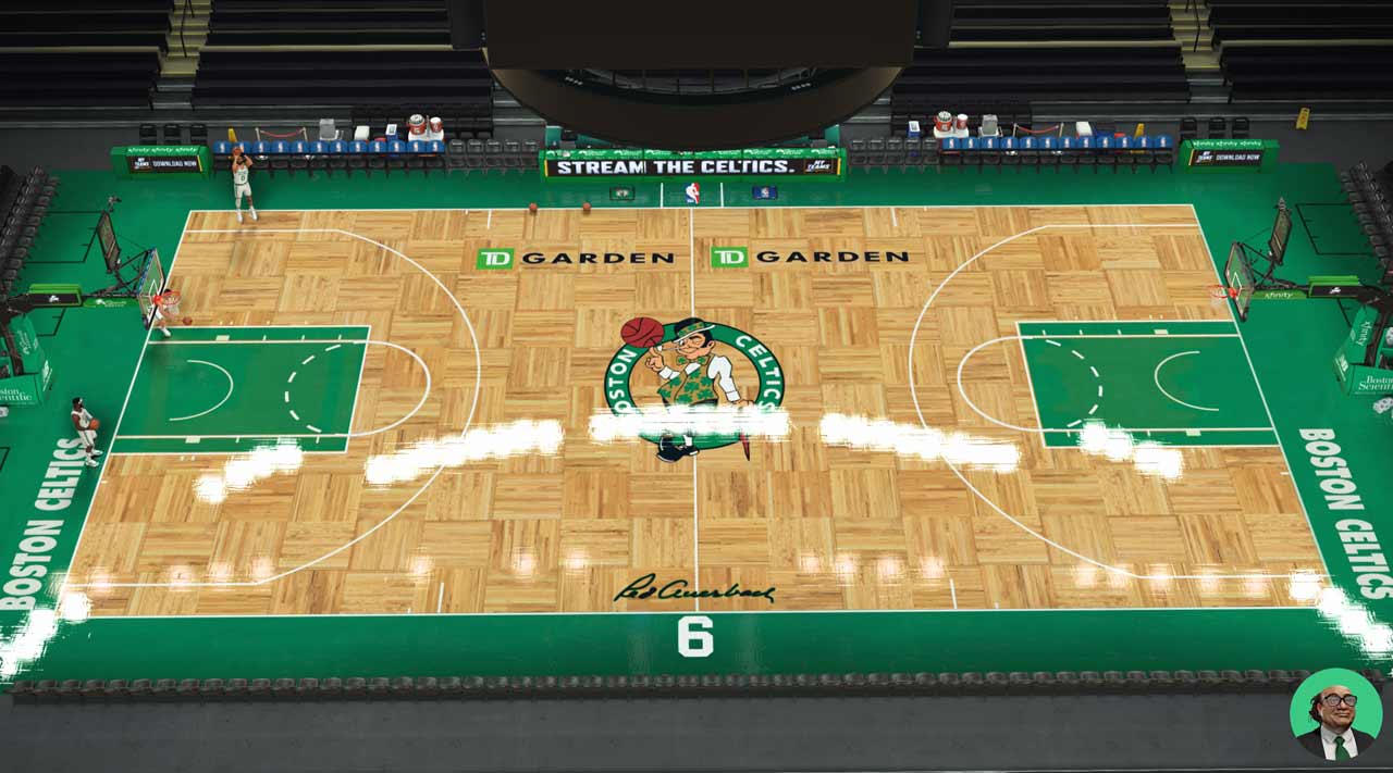 NBA 2K24 Boston Celtics Realistic 2024 Court