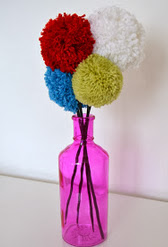 PATRON GRATIS FLORES CON POMPONES 2332