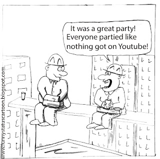 funny facebook youtube party cartoon update