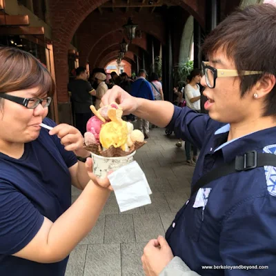 time for ice cream at Miyahara in Taichung, Taiwan