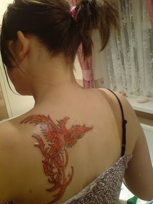 bird tattoos on back