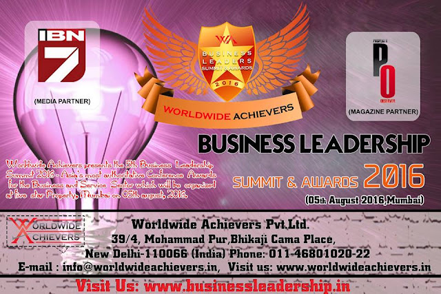 business leadership award - worldwide achievers