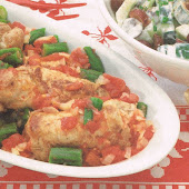 Stuffed Pork Rolls with Tomatoes and Okra