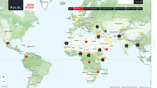 map of armed conflicts around the world