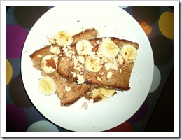 Vegan French toast made with Demi Miche bread
