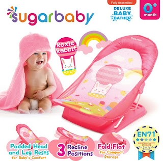 Sugar Baby Deluxe Baby Bather Roxie Rabbit