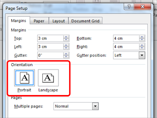 Mengubar ukuran kertas dan margin pada Ms. office word