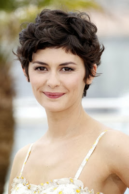 Audrey Tautou Casual Short Hairstyle Curly