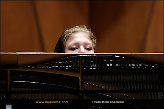 Martyna Kosecka during performance, TCMF, Iran 2016