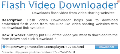 Flash Video Downloader widget of Opera