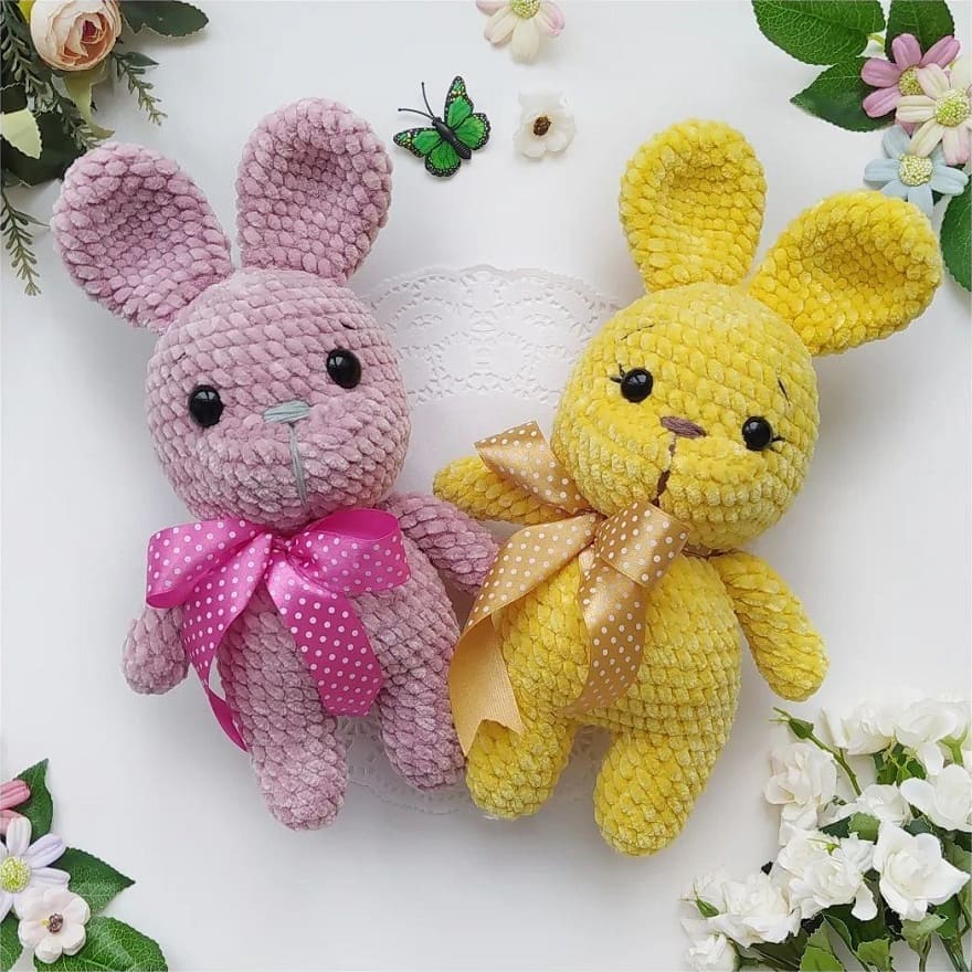Crochet plush bunny pattern