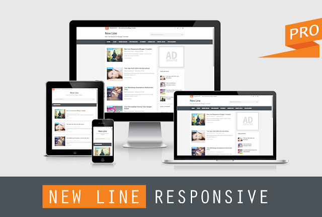 New Line Pro Responsive Blogger Template Premium