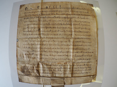 Image of the Stocket charter, handwritten on parchement