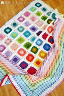 Around the Corner Blanket -- Crochet Pattern by Susan Carlson of Felted Button