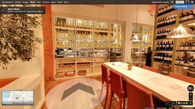 Fig & Olive Restaurant Google maps inside view NYC