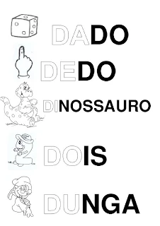 Silabário: da, de, di, do, du