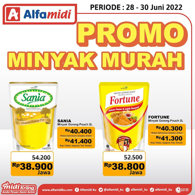 Promo Minyak Murah di Alfamidi Untuk Minggu Ini  (28 - 05 Juli 2022)