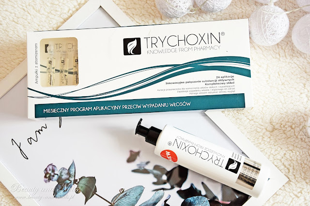 TRYCHOXIN miesięczna kuracja przeciw wypadaniu włosów w ampułkach + szampon.