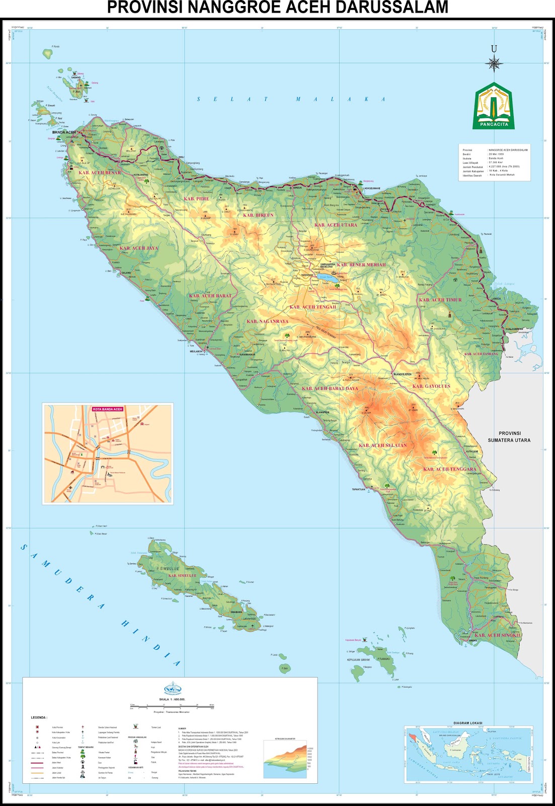  Peta  Provinsi Aceh