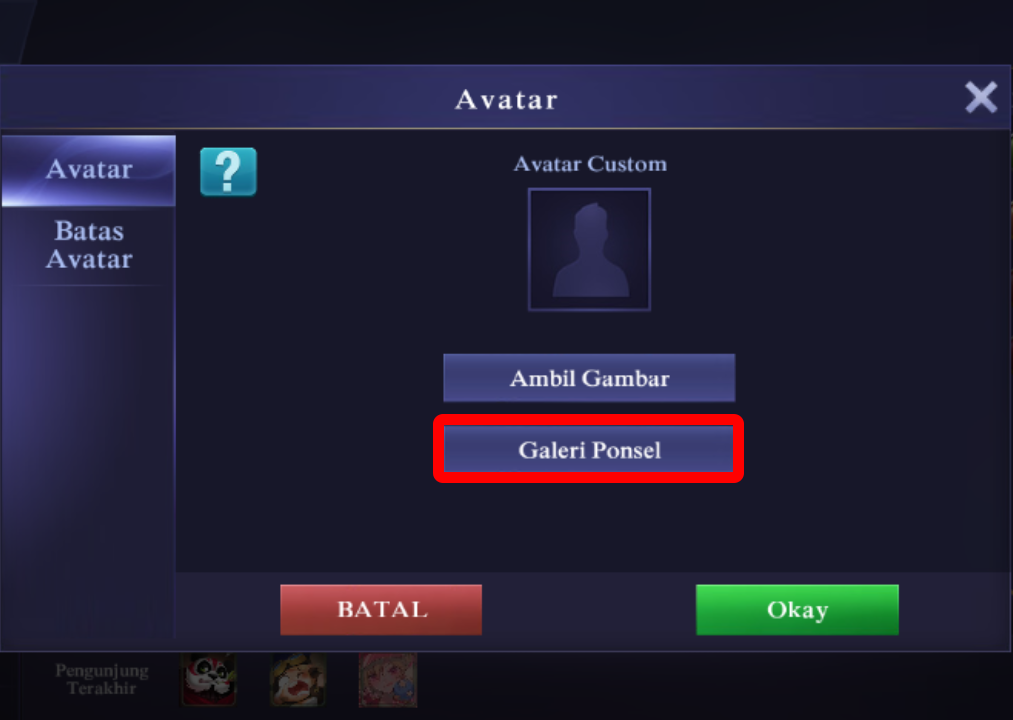 Cara Mengganti Foto Profil (Avatar) Mobile Legends Dengan Foto Sendiri