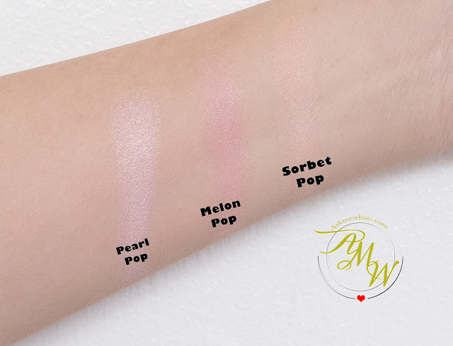 a swatch photo of Clinique Cheek Pop On-The-Glow Trio Palette Review