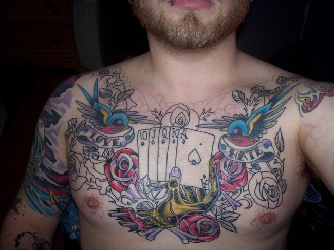 Hello as I promise to my friend andy about men tattoos on chest 