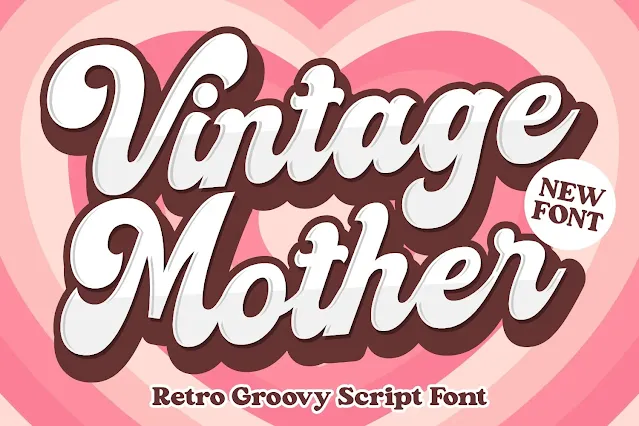Vintage Mother Retro Script Font