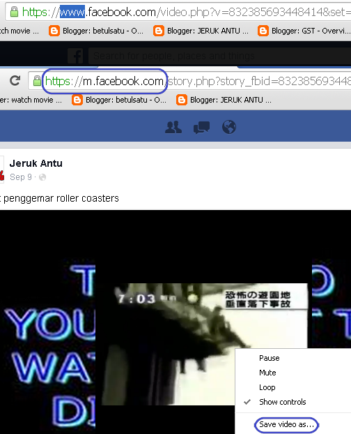 Cara Mudah Muat Turun Video Facebook - JERUK ANTU