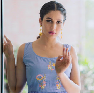 Lavanya Tripathi Beautiful Photos In Blue Long Frock