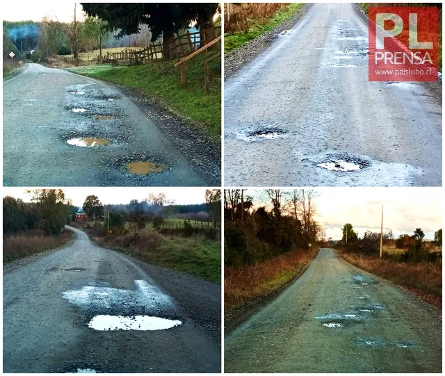 Caminos en mal estado en Purranque