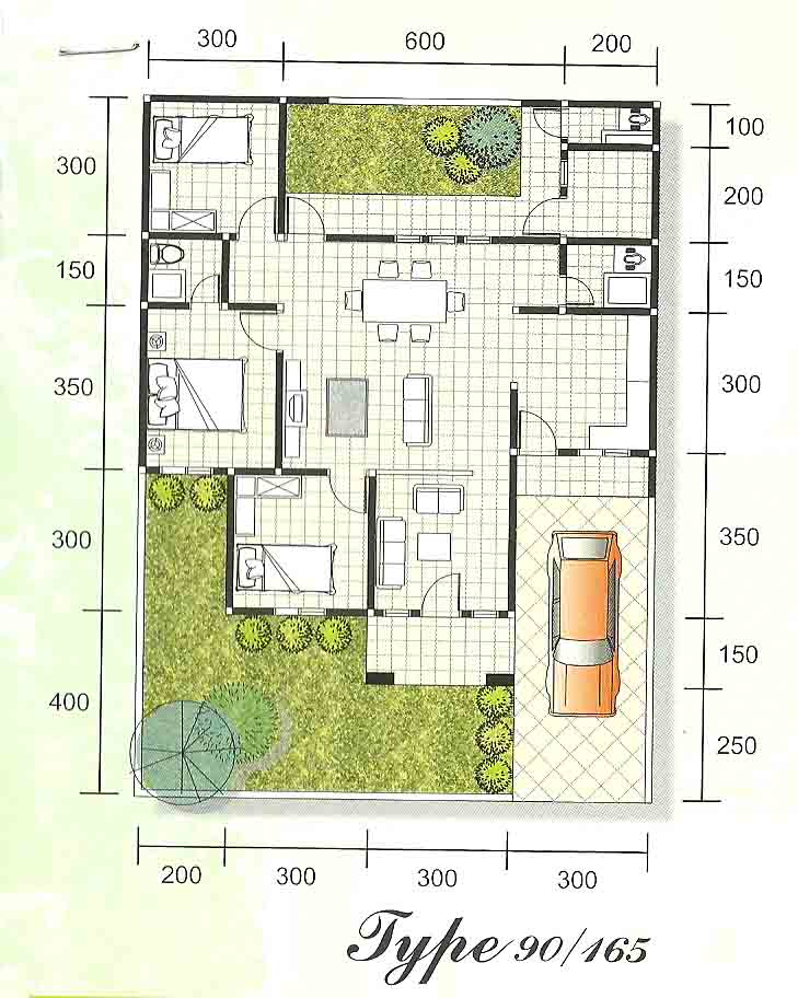 Denah Rumah Type 70 Kumpulan Foto Rumah