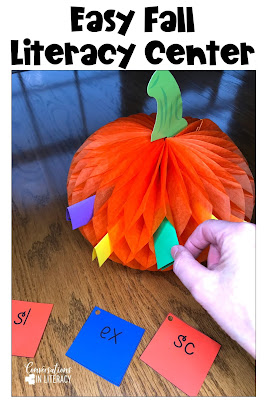 fall literacy centers pick a pumpkin