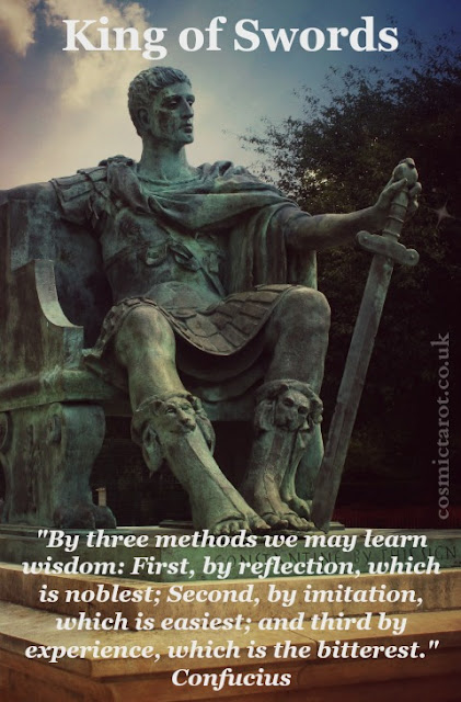 king of swords, tarot of quotes