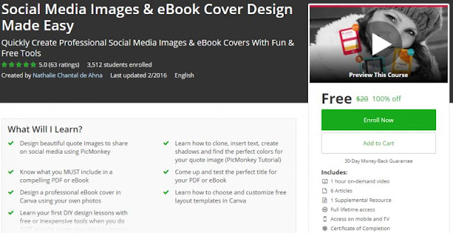 [100% Off] Social Media Images & eBook Cover Design Made Easy | Worth 20$