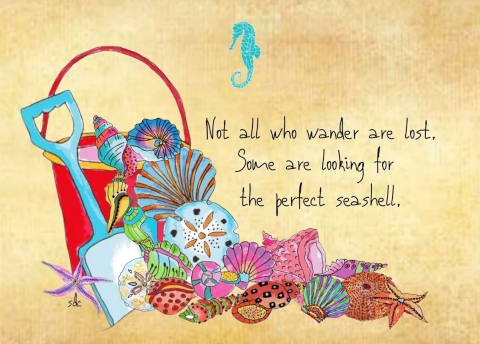 Not All Who Wander are Lost Quote Beach Prints