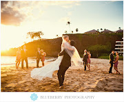 Maui Wedding PhotographySheraton Resort & Spa . Mandy & Luke (maui hawaii bridal party sunset beach wedding photography )