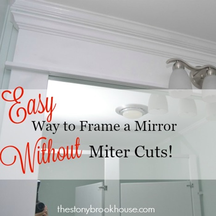 Easy Way to Frame a Mirror Without Miter Cuts