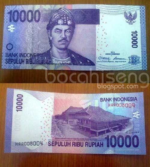 Gambar Uang Rp 10 000 Baru sepuluh ribu Baru