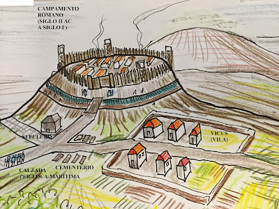 Illustration by E.V.Pita (2015) / ¿La Catedral de Santiago fue construida sobre un campamento romano?  Por E.V.Pita  http://evpitabooks.blogspot.com/2015/03/estudio-la-catedral-de-santiago-fue.html