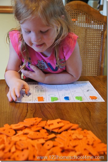 PreK, Preschool, and Kindergarten letter recognition activity