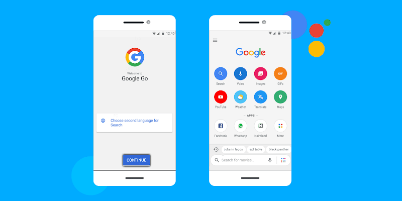 GOOGLE GO: A LIGHTER, FASTER WAY TO SEARCH