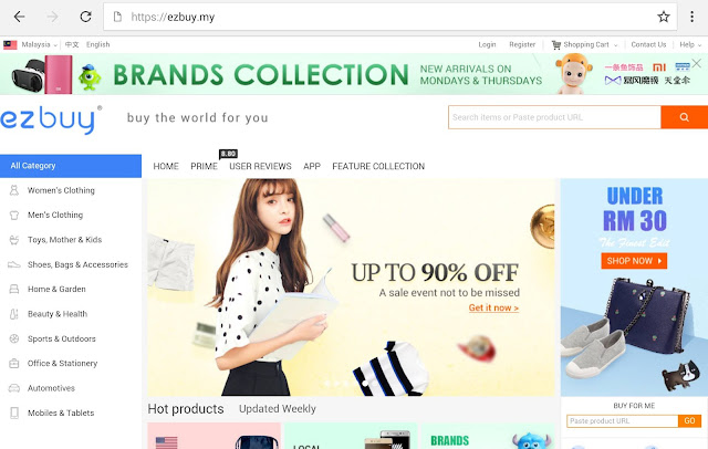 Shopping Online Mudah Dan Murah Di EZBUY.MY