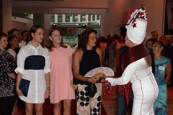 Prince Albert II of Monaco, Princess Caroline of Hanover, Princess Stephanie of Monaco, Andrea Casiraghi and his wife Tatiana Casiraghi, Camille Gottlieb and Pauline Ducruet and Louis Ducruet 