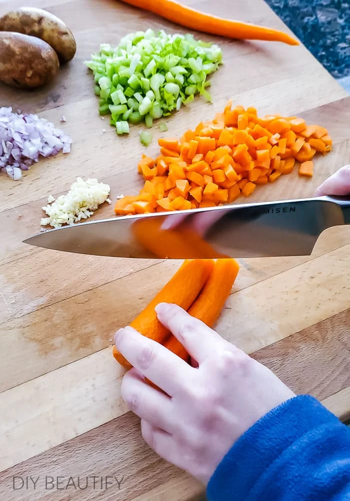 chop veggies