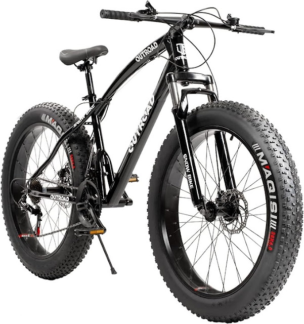 Outroad Fat Tire Front Suspension Mountain Bike