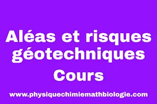 Cours d'Aléas et Risques Géotechniques PDF