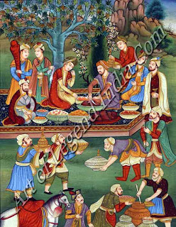  Babur Enjoying Feast at Herat 